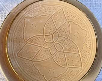 Collezione Eterna - Sand Plate 20cm with 12K Gold Rim GS-002