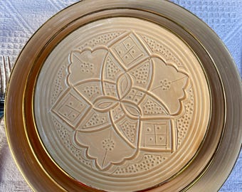 Collezione Eterna - Sand Plate 17cm with 12K Gold Rim GS-003