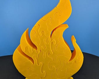 Op Survivor geïnspireerde vuurpuzzel groot (24,5 cm x 15,5 cm) Zoals op Caramoan 26 en Blood VS Water 27. Immuniteitsuitdaging vermijd stamraad