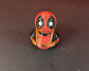 デッドプール風ジープダック。ジープダッキングギフトやコレクター向けの面白いスーパーヒーローラバーダッキー。