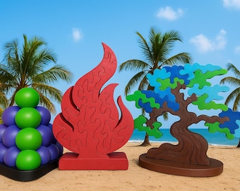 Survivor Puzzle Triple Pack: 3D Printed Brain Teaser Challenge