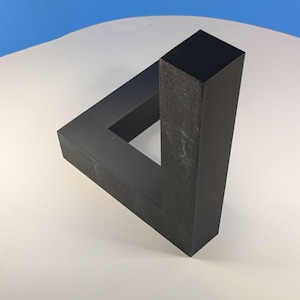 Penrose Triangle optical illusion (Approximately 20cm X17.5cm x 16cm)