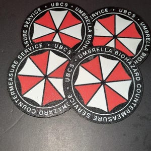 Umbrella Corp (Resident Evil) drink Coasters 4 pack