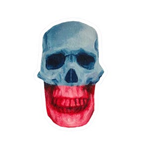 Skull Painting Sticker