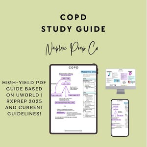 COPD (Chapter 42) Study Guide 2025 | NAPLEX RxPrep Review PDF | High-Yield Study Guide for Healthcare Professional