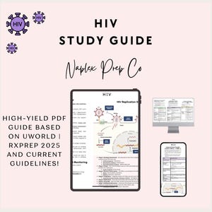 HIV (Chapter 26) Study Guide 2025 | NAPLEX RxPrep Review | High-Yield PDF Study Guide