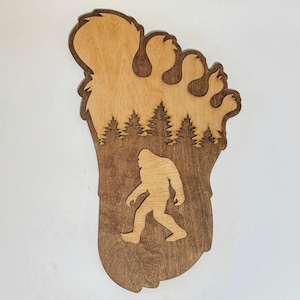 Wanddecoratie Bigfoot Footprint
