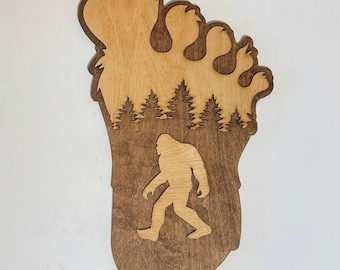 Bigfoot Footprint Wall Decor