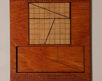 Mystery of the Extra Square Puzzle – Wooden Logic Paradox Brain Teaser