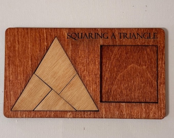 Squaring a Triangle Puzzle | Handmade Wooden Geometric Brain Teaser