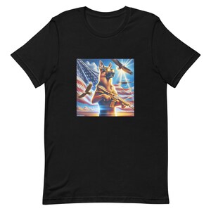 USA Made - Unisex Patriotic Dog T-shirt