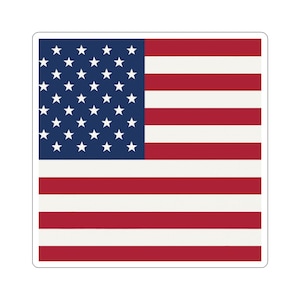 Patriotic Kiss-Cut Stickers, USA Flag Decor, Laptop Stickers, Car Decals, Memorial Day Gifts, American Pride