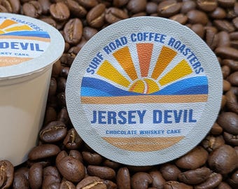 Jersey Devil Chocolate Whiskey Flavored Coffee Single Serve Coffee Cups