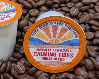 Decaf. Calming Tides Coffee Blend Single Serve Coffee Cups