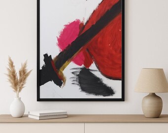 Sword Art Print – Bold Abstract Digital Download | PIKSL Creations