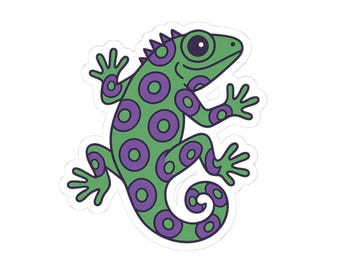 Phish Donut Lizard Sticker: Fun Laptop Decal, Reptile Art
