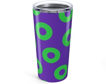 Phish Tumbler: Vibrant Dancing Donuts Stainless Steel Travel Mug