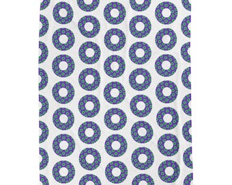 Phish Donut Velveteen Plush Blanket: Jam Band Decor
