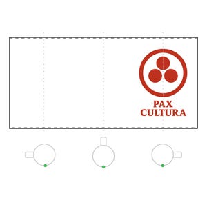 Taza de café de vidrio esmerilado con diseño de Pàx Cultura / Regalo único para amantes del café, decoración del hogar, ecológico, espíritu de paz