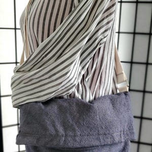 Le Kanga | Sac pliable | Sac drapé | à bandoulière | à bandoulière | Fait main | Porte-monnaie | Sac | Recyclage | Sac cadeau |