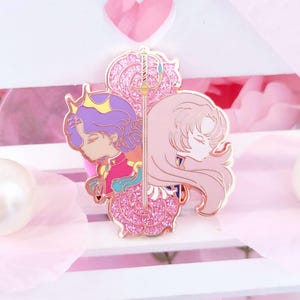 Revolution Love - HÅRD EMALJNÅL (Utena & Anthy)