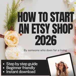 How to Sell on Etsy 2026 - Etsy Success Guide Business Plan Planner for Sellers Digital Ebook with PLR Rights How to Sell Online