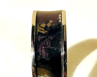 The Mad Titan |Custom Wedding Band  | Superhero Wedding Ring | One-of-a-Kind Comic Wedding Band Gift Men wedding bands Father’s Day gift