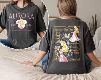 Retro Aurora Princess Comfort Color Shirt, Sleeping Beauty Shirt, Disney Aurora Shirt, Disney Girl Trip Shirt, Vintage Disney Princess Shirt