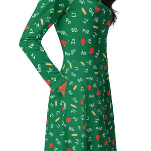 ladies letters printed dresses Letter Print Dress