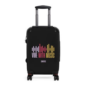 Maleta Music Vibe: equipaje de viaje vibrante para amantes de la música, ¡perfecta para vacaciones, escapadas, festivales y más!