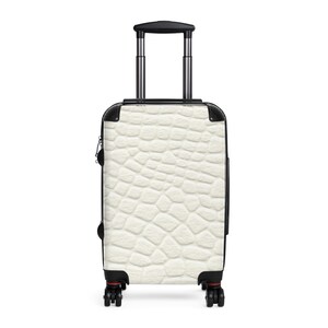 Stijlvolle koffer met imitatiekrokodillenprint, reisbagage, statementtas, modieuze handbagage, trendy bagage voor heren en dames