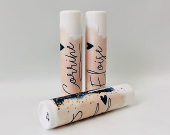 Personalized Bridesmaid Chapstick Gift, Bridal Party Favor, Wedding Day Gifts, Will You Be My Bridesmaid, Maid of Honor