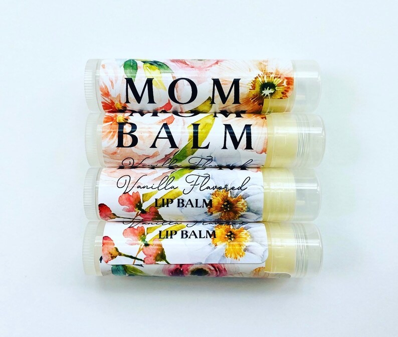 Mothers Day Chapstick Gift for Care Package Box, New Mom Spa Lip Balm, Gift for Mom from Daughter, Mother of the Bride Party Favor image 1