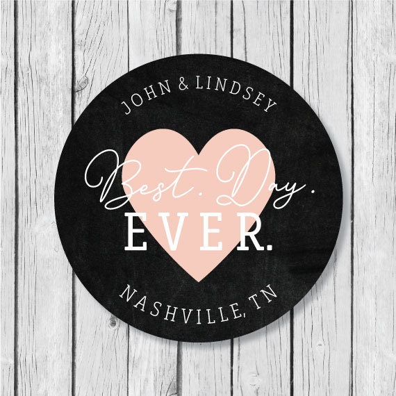 2INCH BOX WHITE WEDDING SEEDS BOX PERSONALISED STICKERS LET LOVE GROW