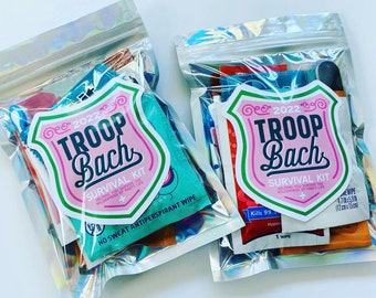 Troop Bachelorette Party Hangover Kit Bag, Palm Springs Bachelorette Recovery Kit, Troop Beverly Hills Birthday Party Favor