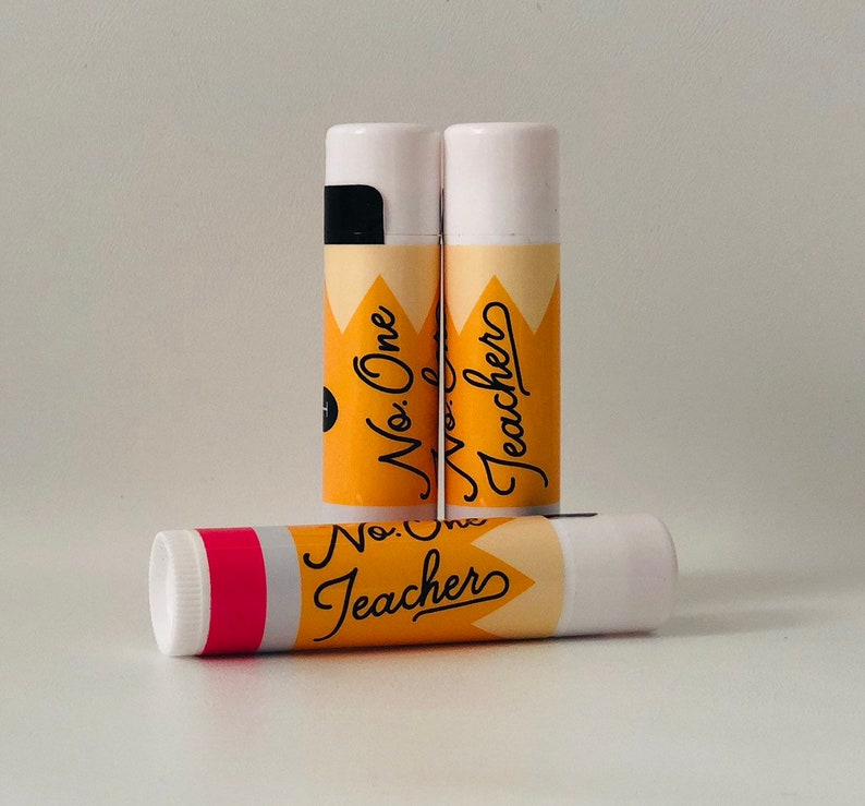 Teacher Appreciation Chapstick Pencil for Gift Box, Back to School Lip Balm Gift Idea for Preschool Teachers image 1