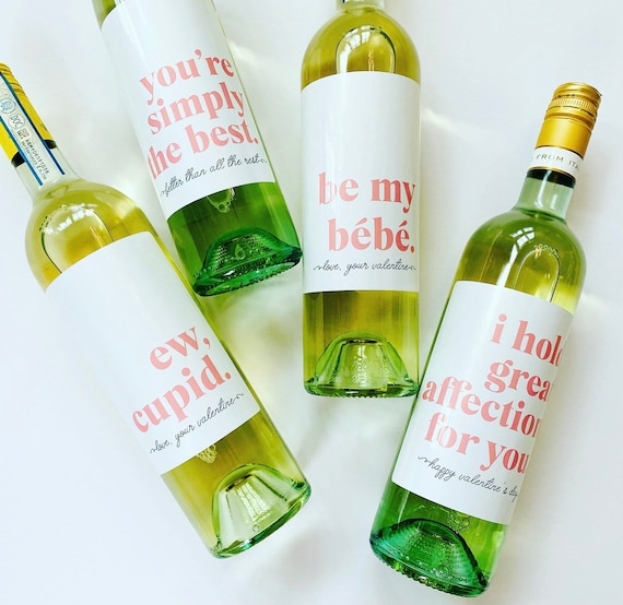 Schitts Creek Gift Idea Valentines Day Wine Label, Ew David Wine Gift for Girlfriend, Funny Valentines Day Wine Gift from Boyfriend Il_570xn