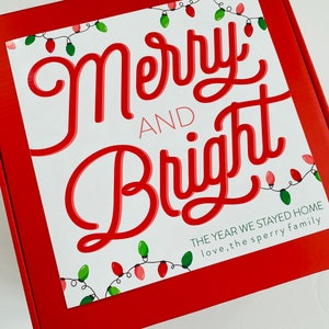 Merry and Bright Christmas Gift Box for Her, Christmas Gift Packaging Spa Gift Box, Holiday Gift Box Idea for Friend, Gift Box from Realtor