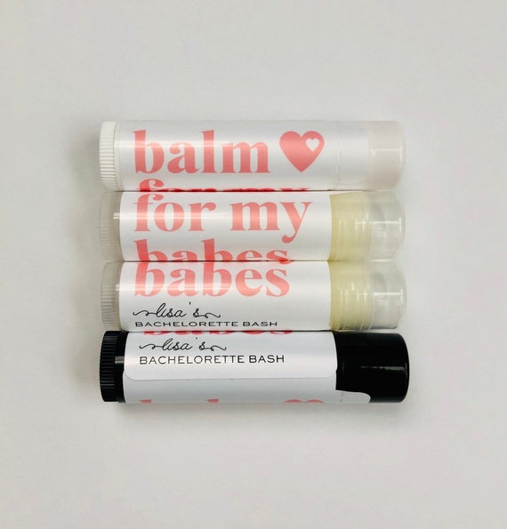 Bridesmaid Lip Balm Chapstick for Bachelorette Party Favor, Balm For My Babes Chapstick Gift, Bachelorette Party Favor Chapstick Il_570xn