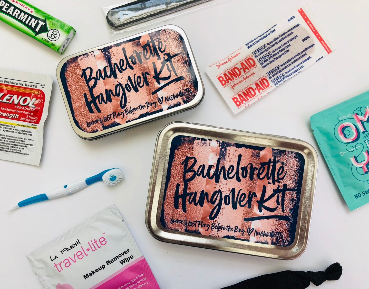 Bachelorette Hangover Kit Party Favor Survival Kit Gift Box ...