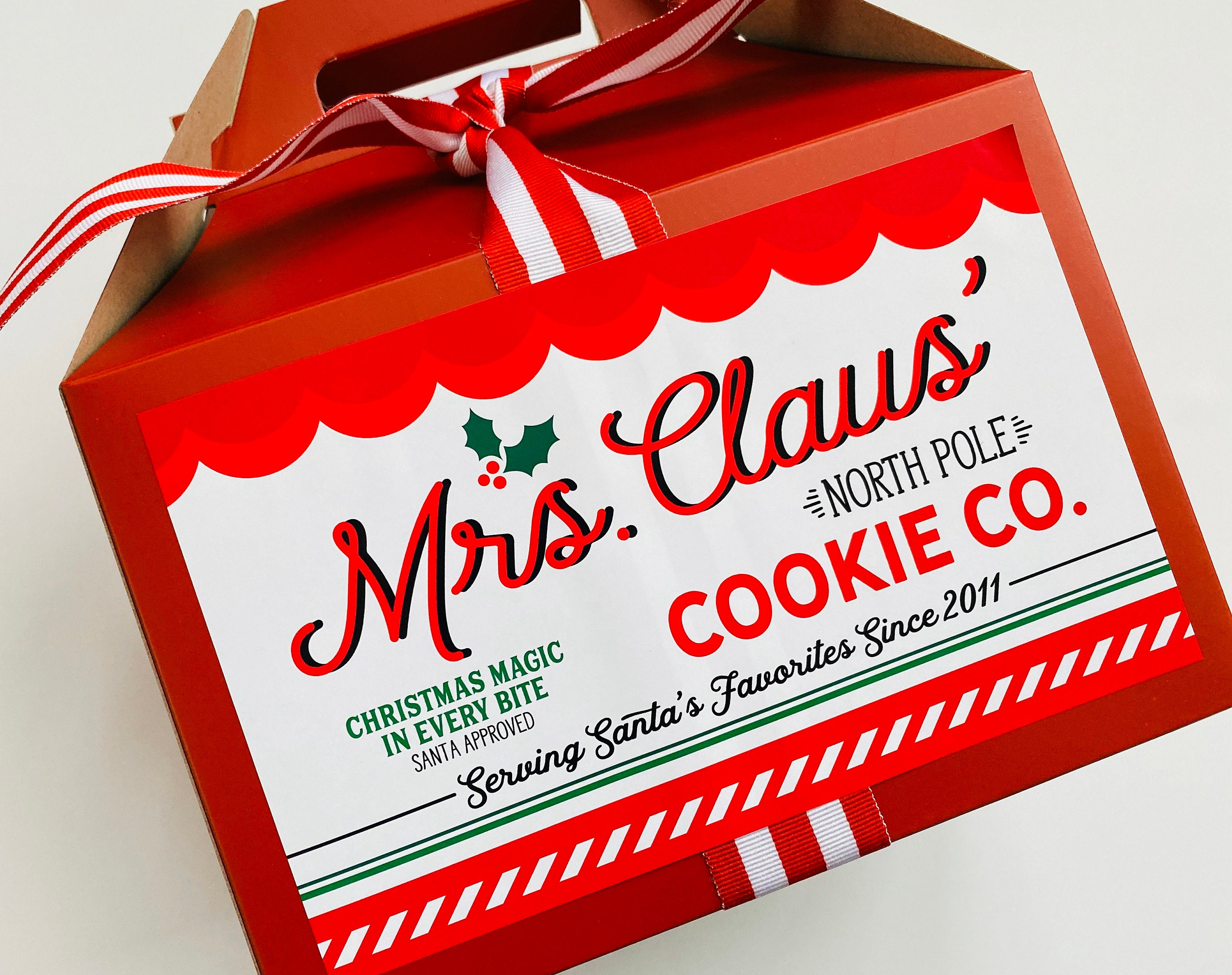 Christmas Cookie Exchange Party Favor Container Box Holiday | Etsy UK