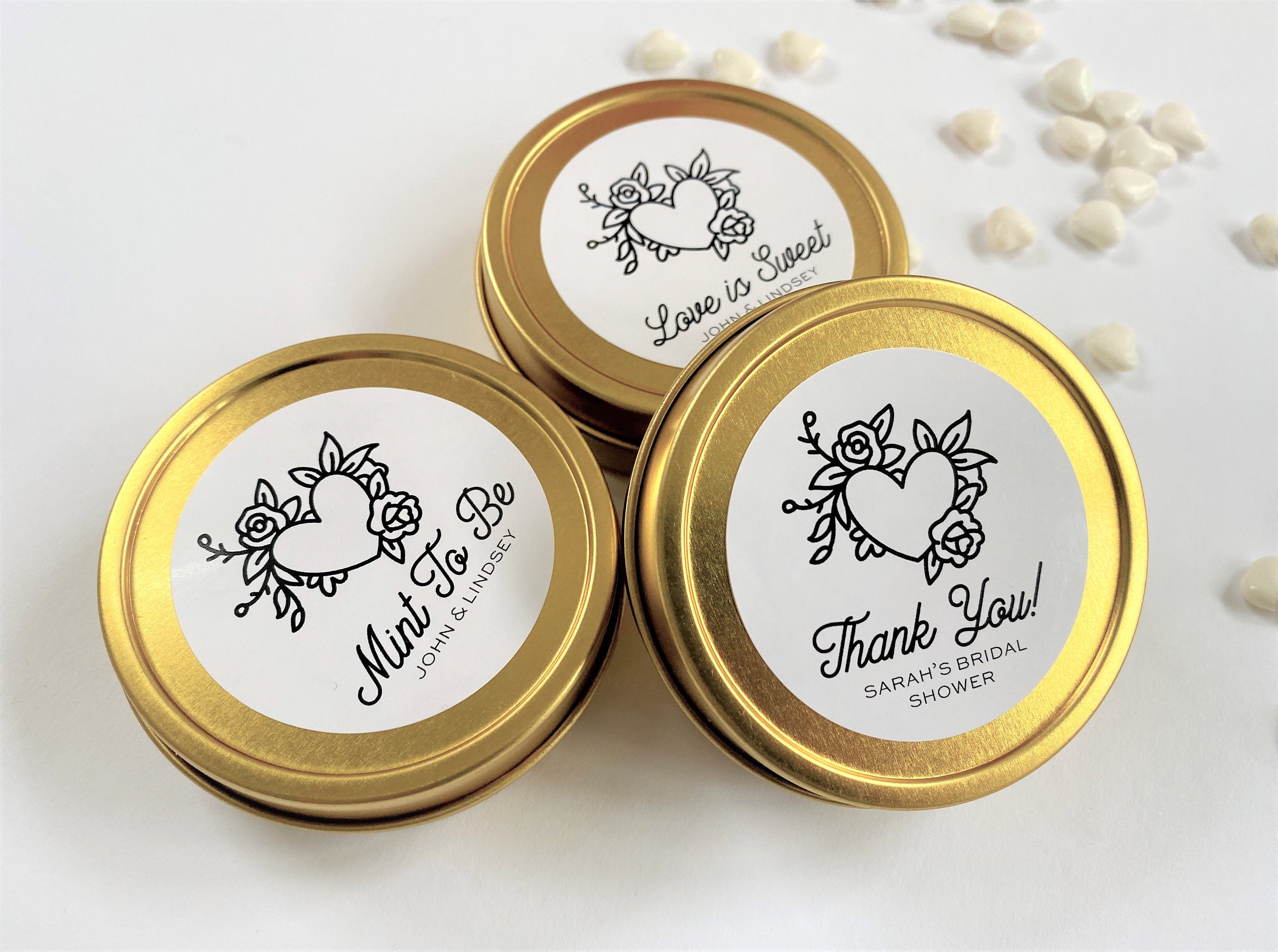 Mint Tin Wedding Favor Mint to Be Bridal Shower Favor Wedding Mint Favors  EMPTY Mint Tins EB1049AD 12pcs 