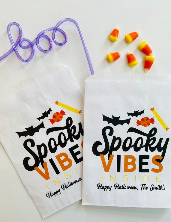 Halloween Party Candy Treat Bags, Halloween Birthday Party Favor Gift Bags, Girls Halloween Trick or Treat Candy Bags, You’ve Been Booed Il_570xn