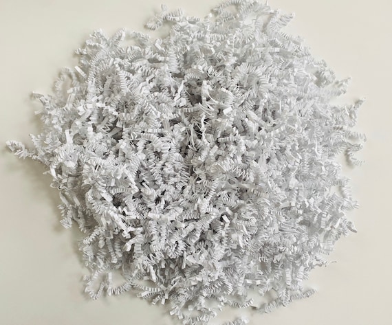White Crinkle Paper Shred for Party and Gifting, Gift Box Bag Packaging Supplies, Confetti Paper Shred Il_570xn