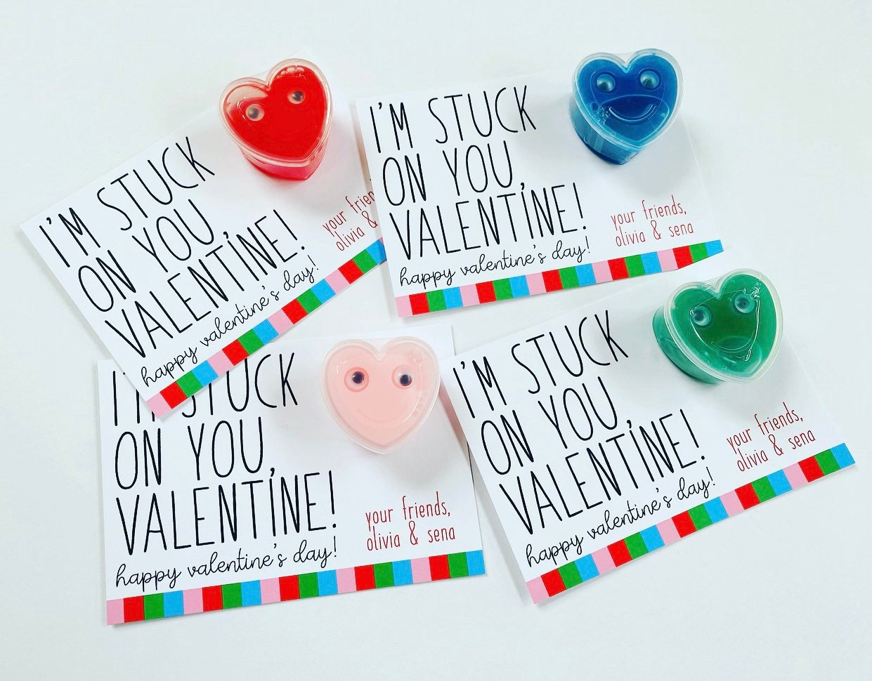 Valentine's Day Heart Stickers for Kids (13 Colors, 36 Sheets