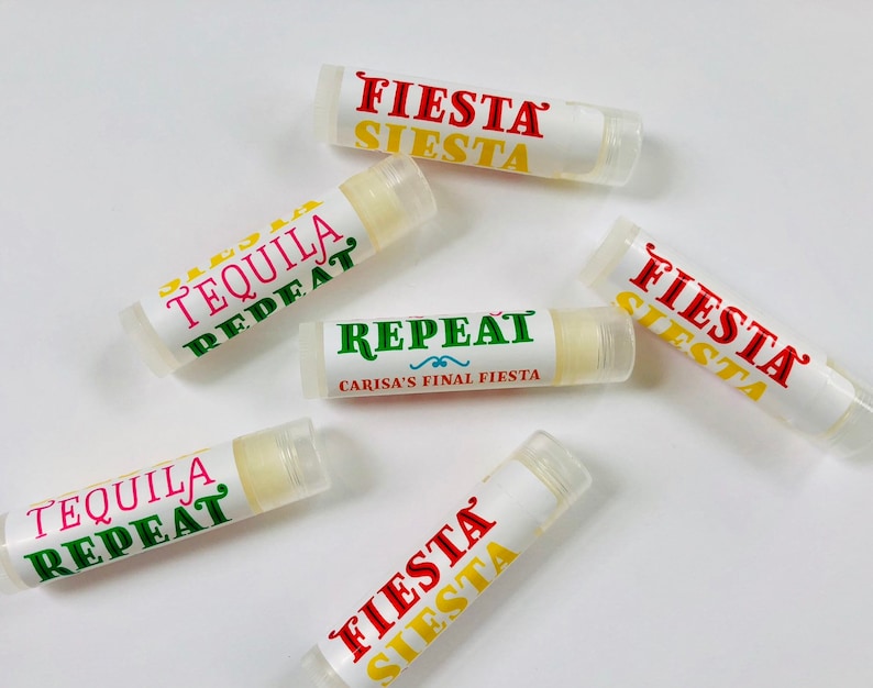 Final Fiesta Bachelorette Party Favor Chapstick Gift, Mexican Bachelorette Party Favor Ideas, Cinco de Mayo Party Theme Decor Chapstick image 2