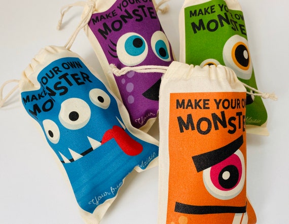 Halloween Make A Monster Complete Kit, Little Monster Birthday Party Favor Bag, Play Doh Monster Treat Bag Il_570xn