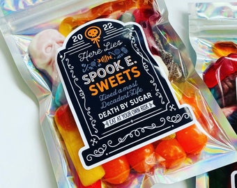 Kids Halloween Candy Gram Party Favor, Halloween Treat Bag for Class, Candy Pick N Mix Bag, Youve Been Booed Treat for Neighbor, Sweet Treat