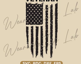 Veteran Flag US svg dxf png eps instant download shirt gift Silhouette cameo cricut My favorite veteran is (Download Only)