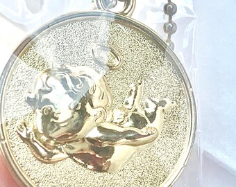 Morinaga Angel Pie Angel Coin Ball Chain Keychain